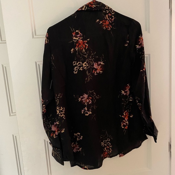 Lily Morgan floral blouse size Small - Picture 6 of 8